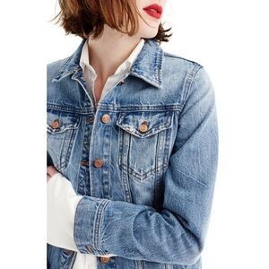 J.Crew Indigo Jean Denim Ripped Style Jacket